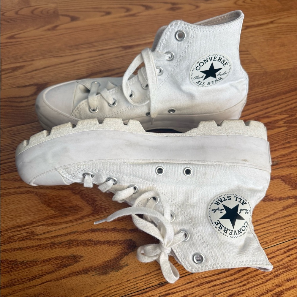 Converse White High-Top Sneakers - women’s 7.5